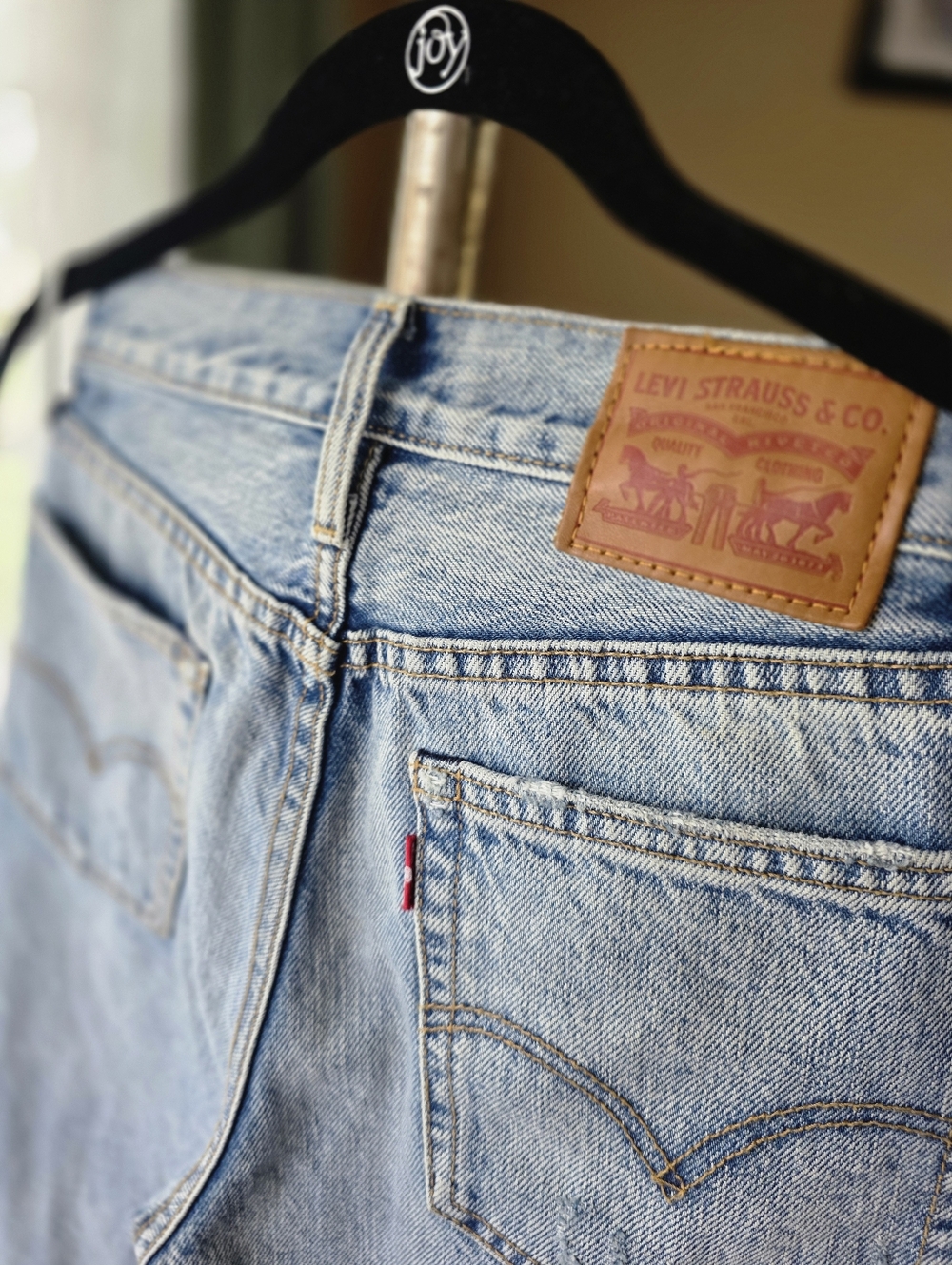 Levis 501 Cigarette Jeans Womens 24 00 Button Fly Rigid Frayed Cropped Ankle - Picture 7 of 15